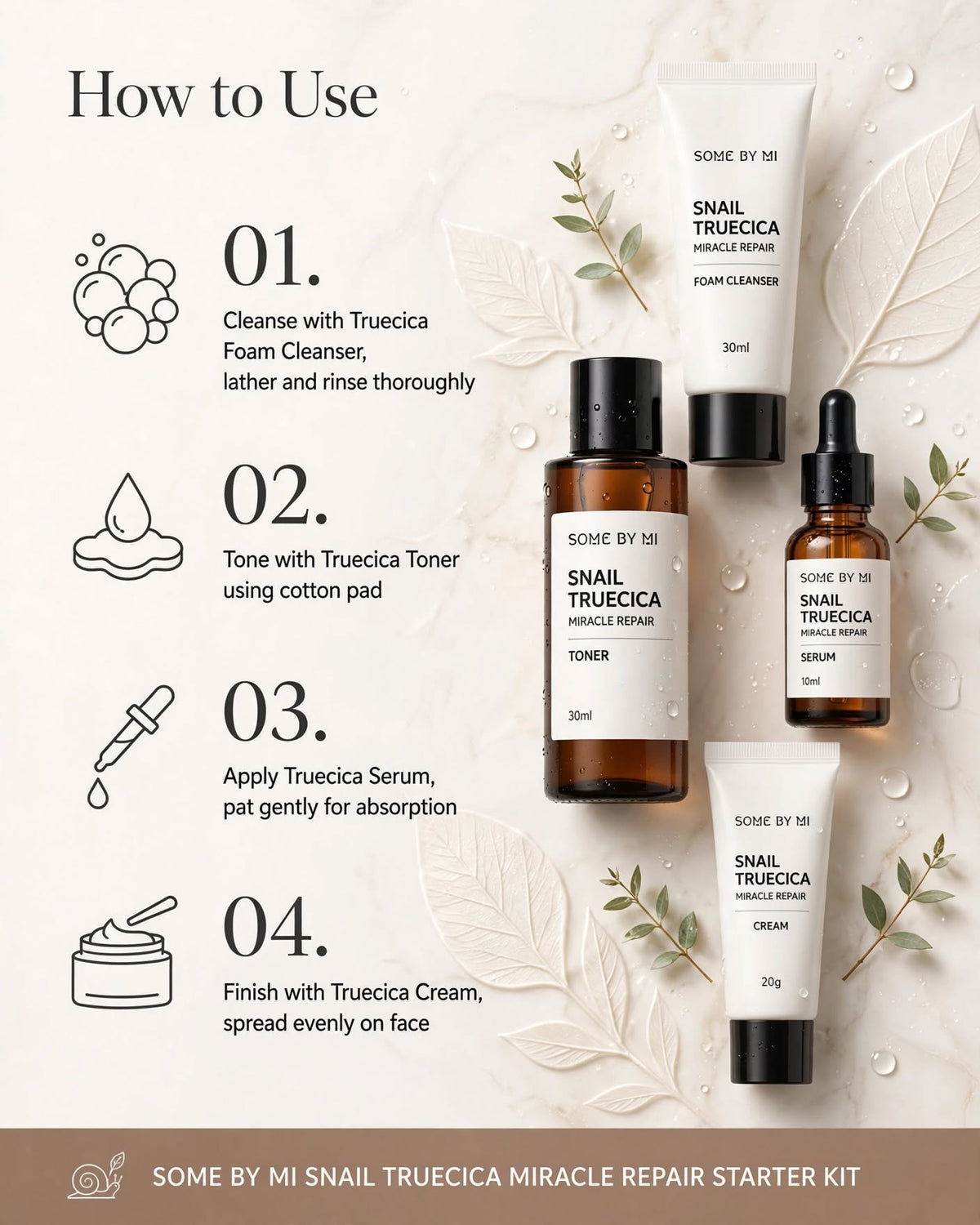 SOME BY MI Snail Truecica Miracle Repair Starter Kit