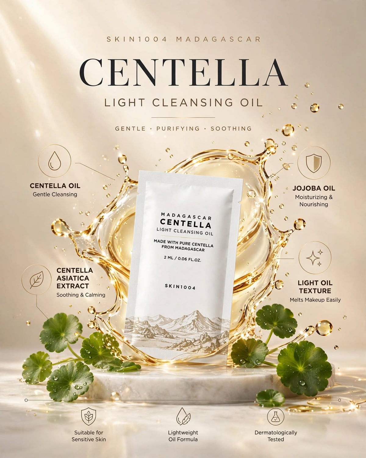 SKIN1004 Madagascar Centella Light Cleansing Oil
