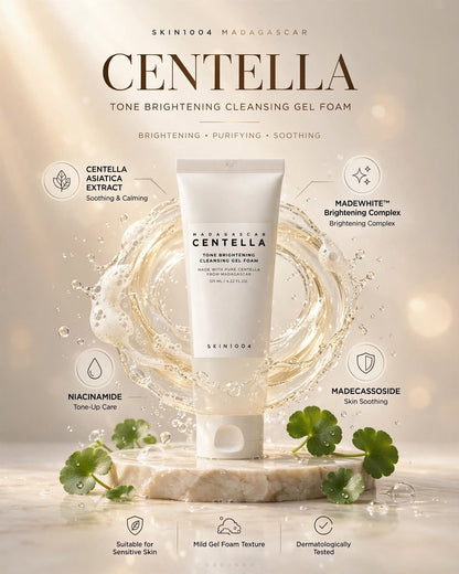 SKIN1004 Madagascar Centella Tone Brightening Cleansing Gel Foam