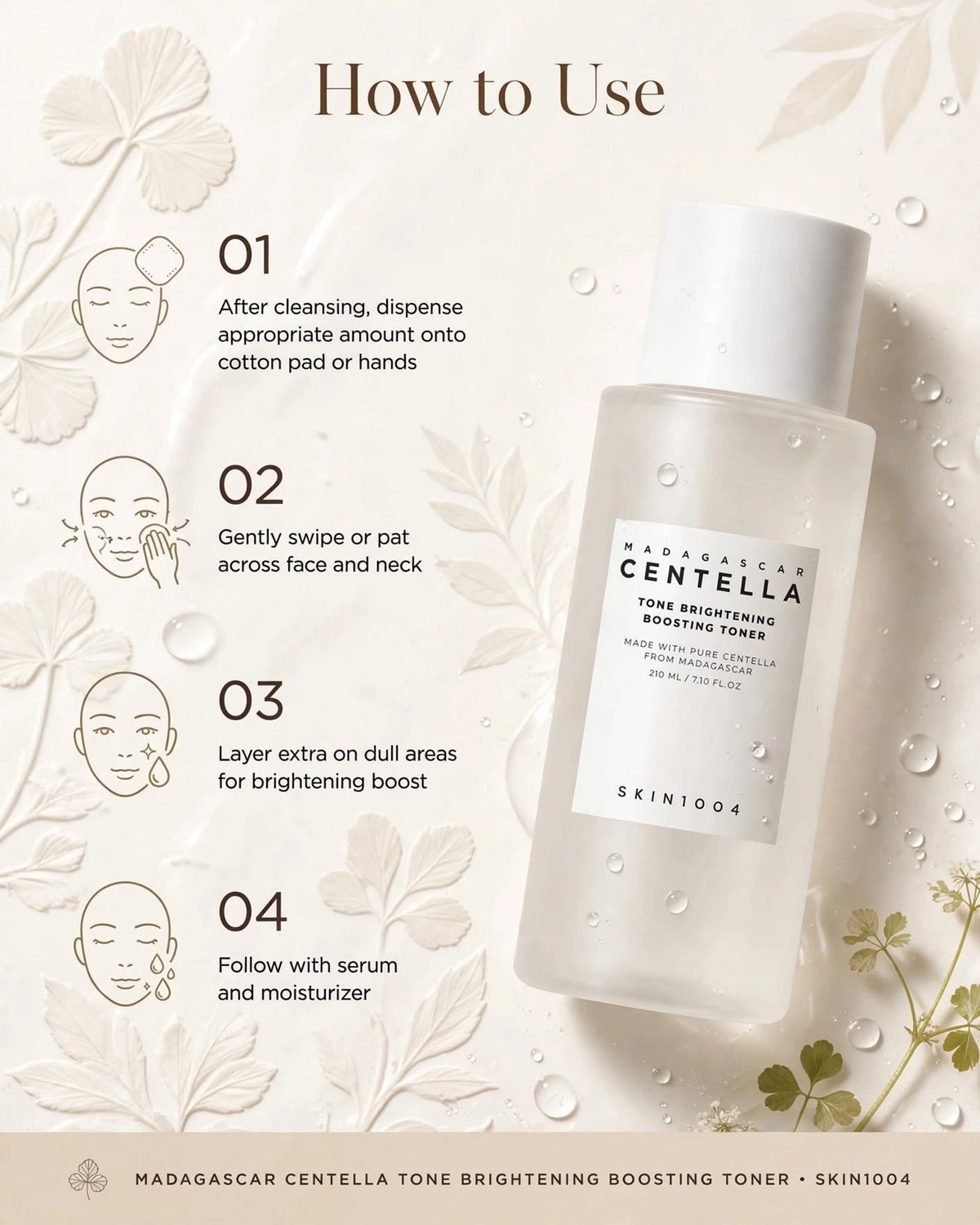 SKIN1004 Madagascar Centella Tone Brightening Boosting Toner