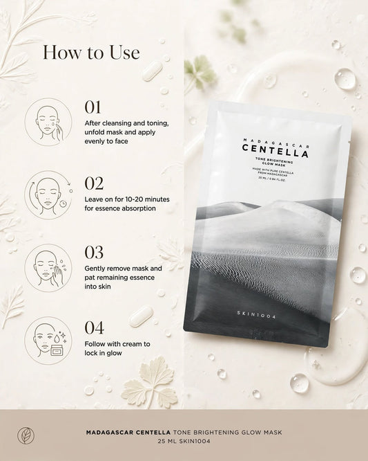 KIN1004 Madagascar Centella Tone Brightening Glow Mask