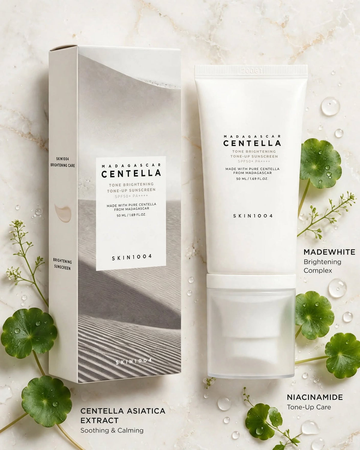 SKIN1004 Madagascar Centella Tone Brightening Tone-Up Sunscreen 50ml SPF50+ PA++++