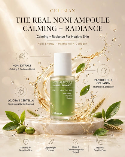 CELIMAX The Real Noni Ampoule Calming + Radiance Serum