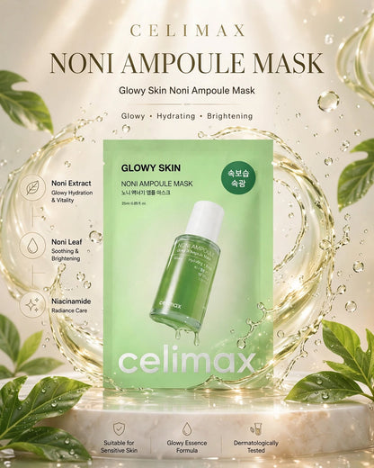 Celimax Glowy Skin Noni Ampoule Mask | Hydrating & Radiance Sheet Mask
