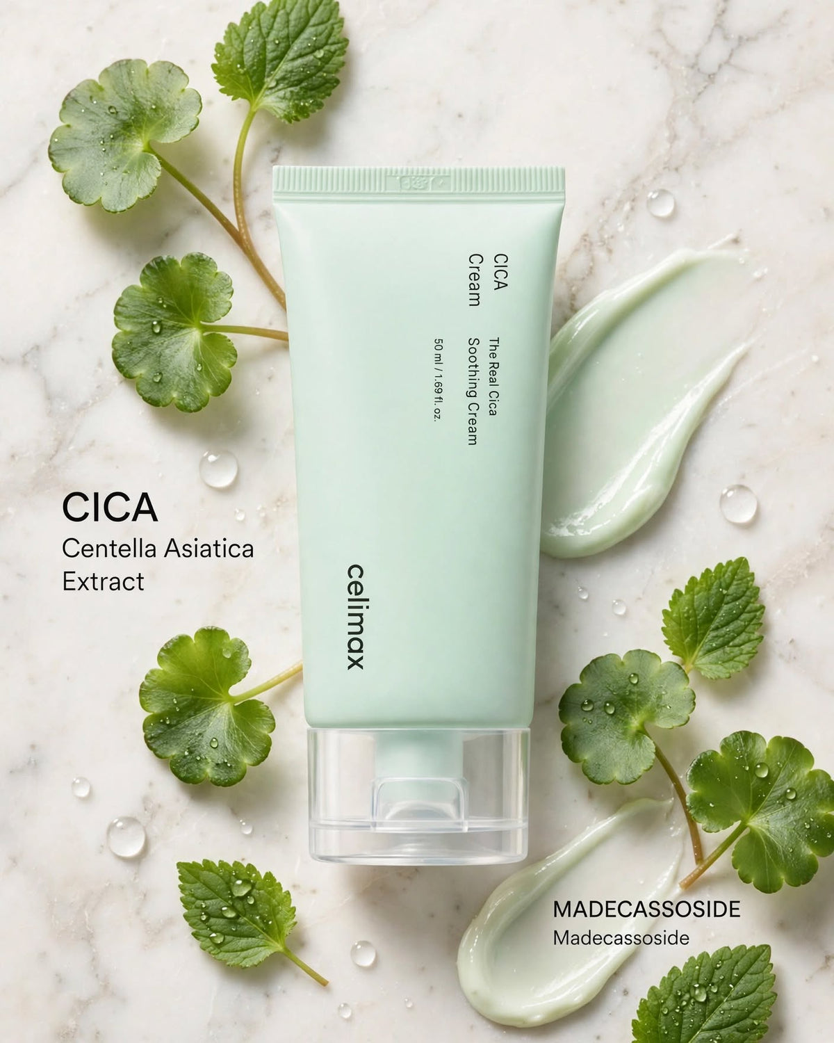 celimax The Real Cica Soothing Cream (50ml / 50g) | Hydrating Gel Cream