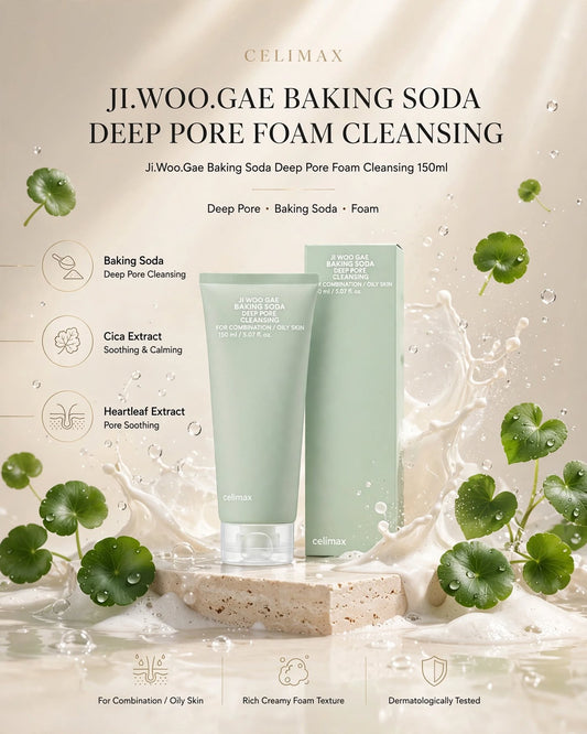 Celimax Ji Woo Gae Baking Soda Deep Pore Foam Cleansing - 150ml / 150g