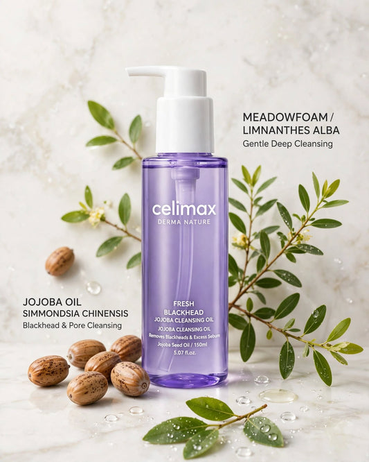 Celimax Derma Nature Fresh Blackhead Jojoba Cleansing Oil - 150ml (192g)