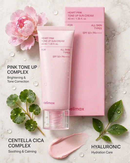 celimax Heart Pink Tone Up Sun Cream SPF50+ PA++++ - 40ml