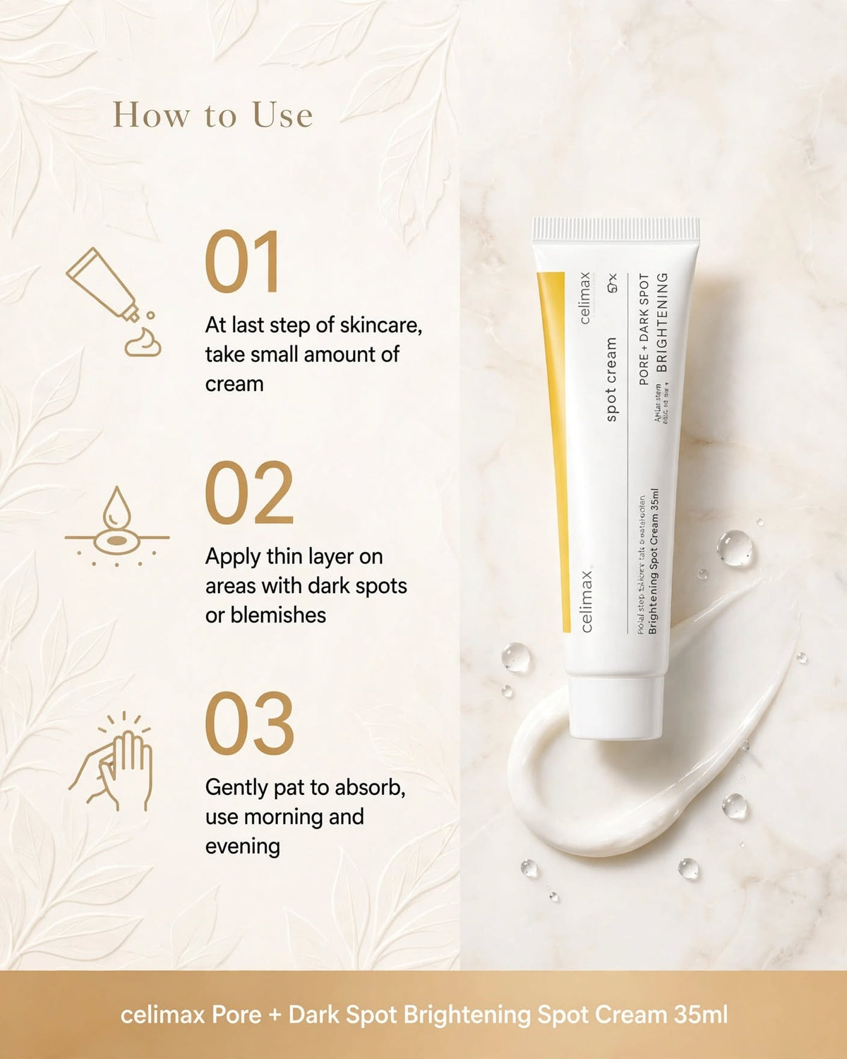 Celimax Pore+Dark Spot Brightening Cream 35ml – Fade Hyperpigmentation