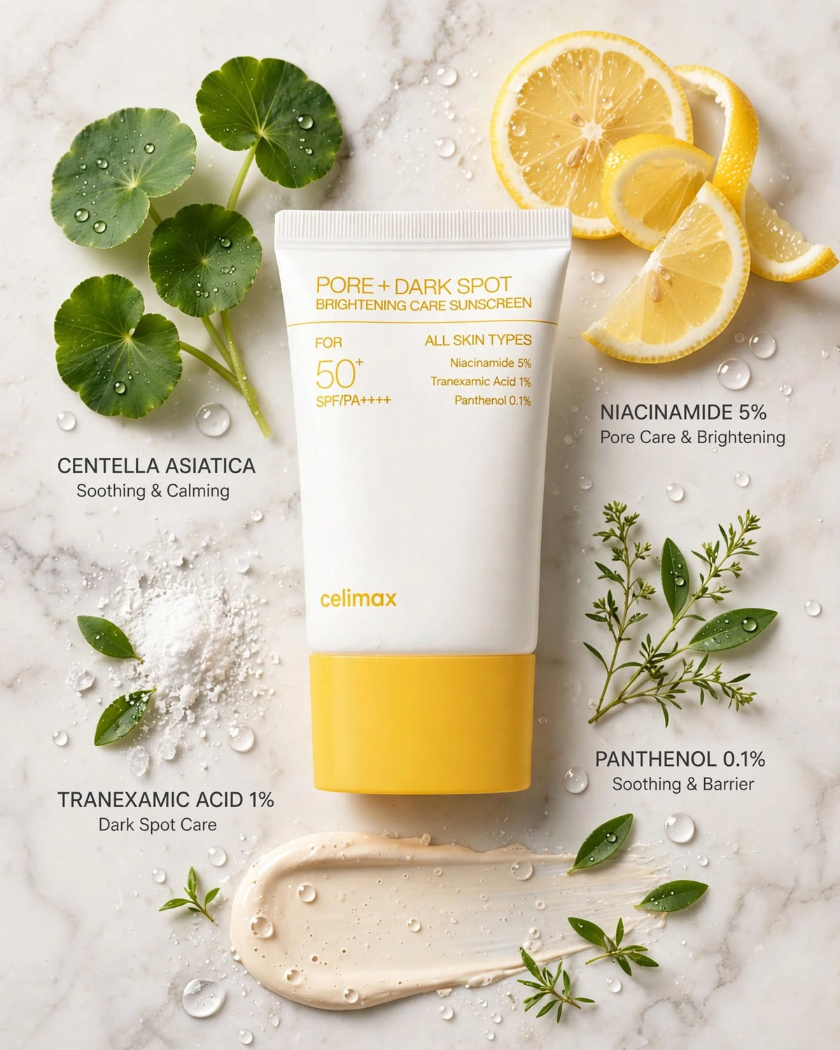 Celimax Pore + Dark Spot Brightening Care Sunscreen SPF50+ (50ml / 79g)