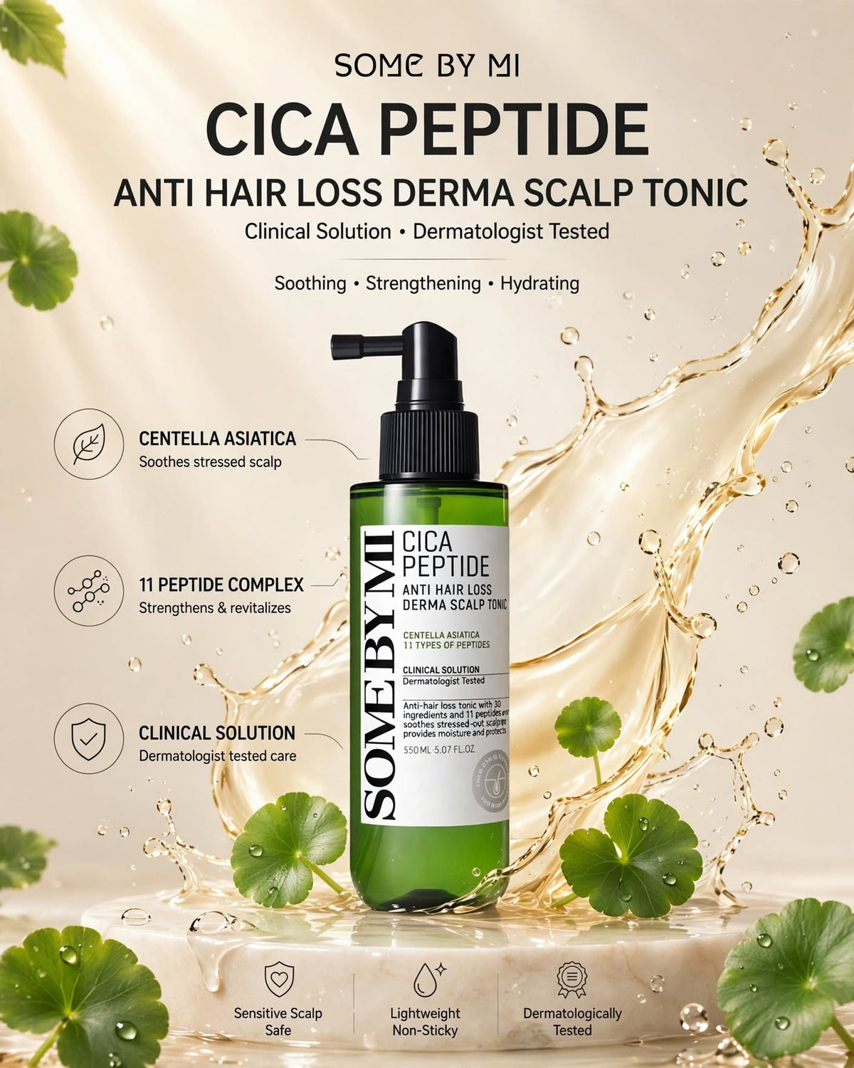 SOME BY MI Cica Peptide Anti Hair Loss Derma Scalp Tonic