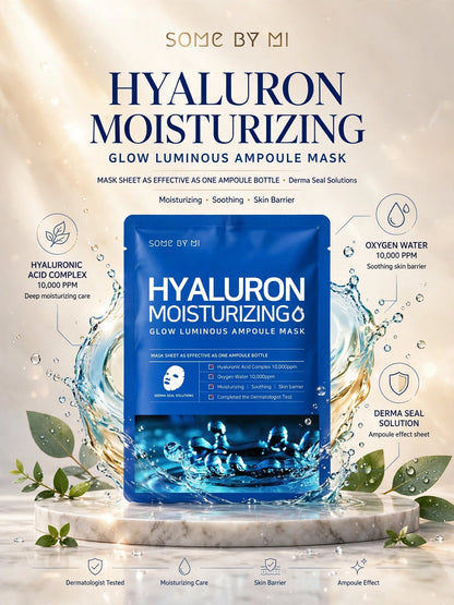SOME BY MI Hyaluron Moisturizing Glow Luminous Ampoule Mask