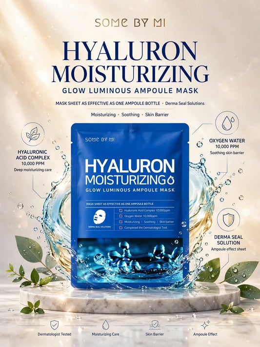 SOME BY MI Hyaluron Moisturizing Glow Luminous Ampoule Mask