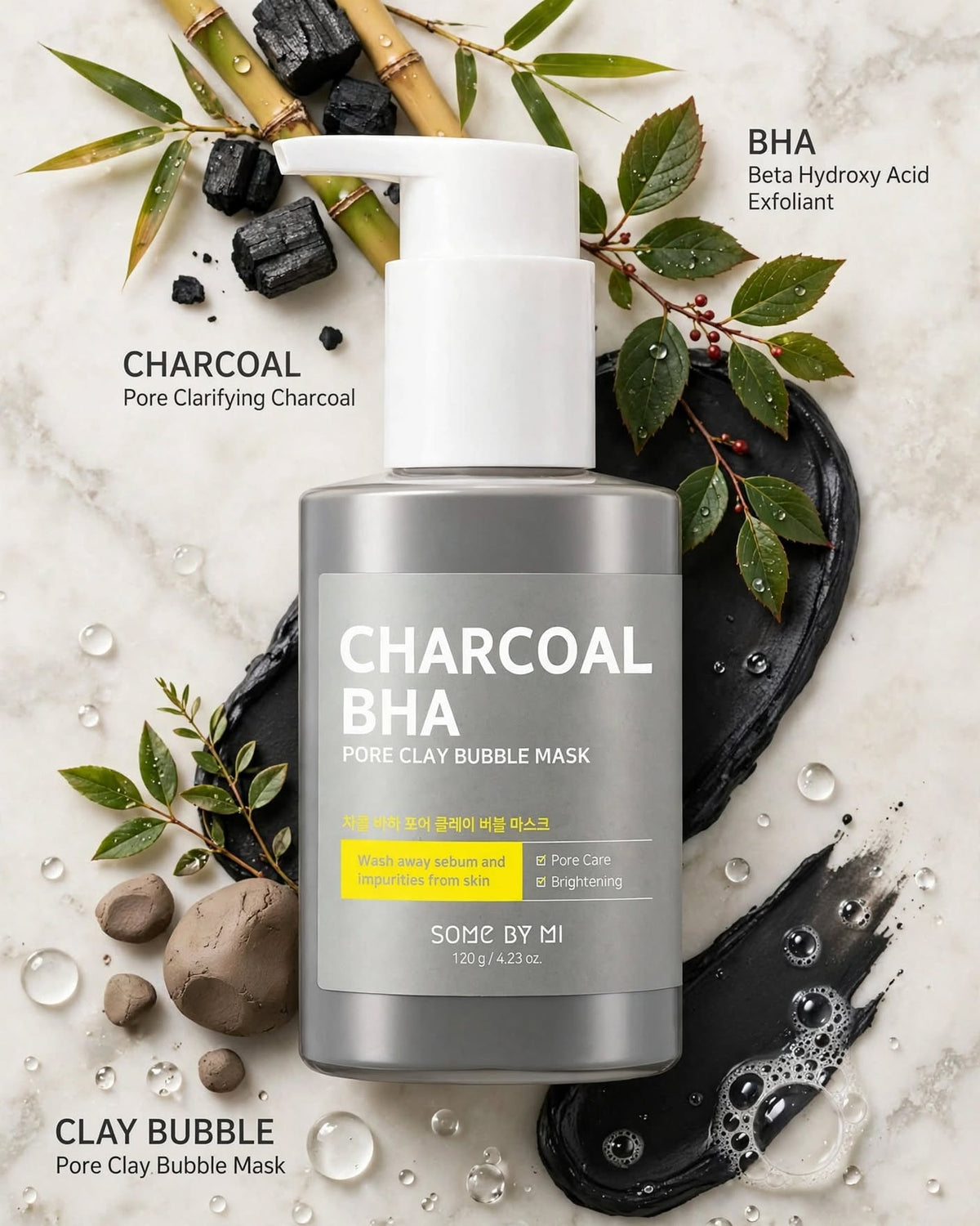 SOME BY MI Charcoal BHA Pore Clay Bubble Mask