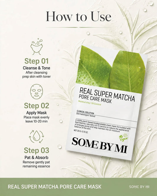SOME BY MI Real Super Matcha Pore Care Mask