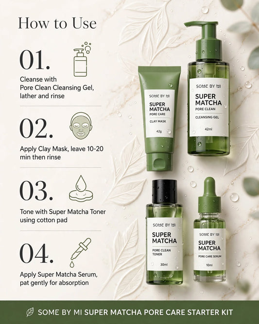 SOME BY MI Super Matcha Pore Care Starter Kit