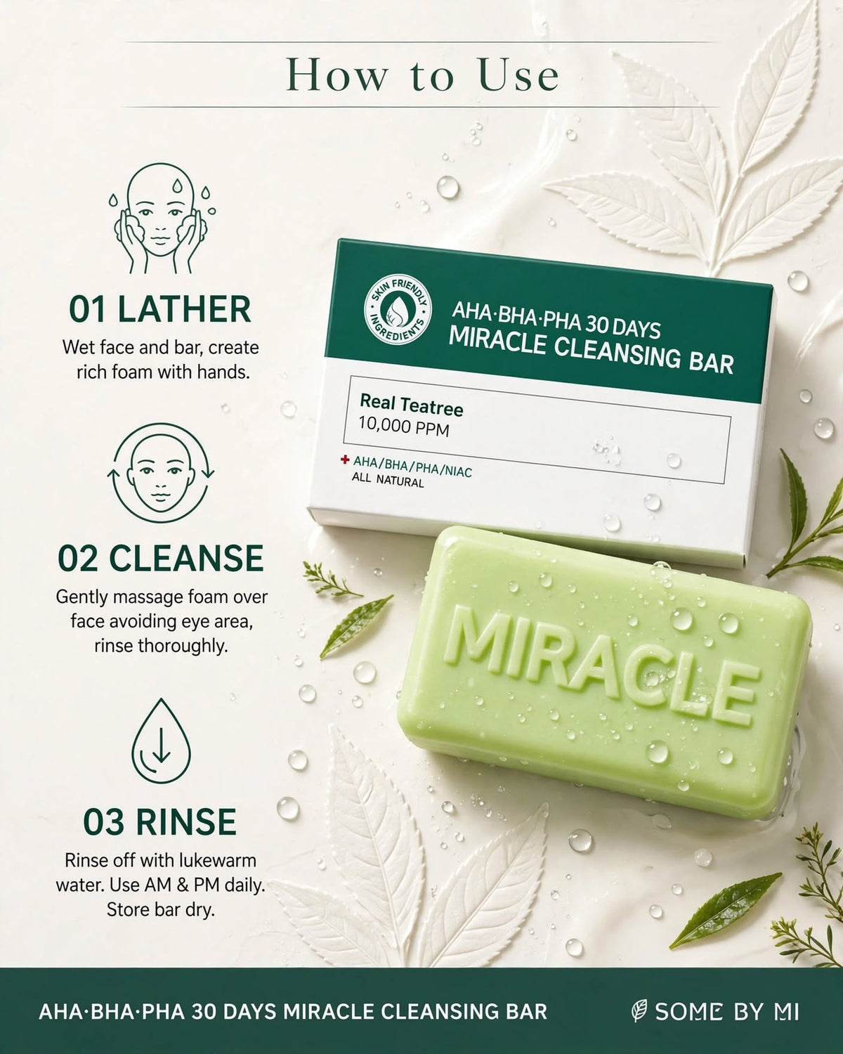 SOME BY MI AHA BHA PHA 30 Days Miracle Cleansing Bar