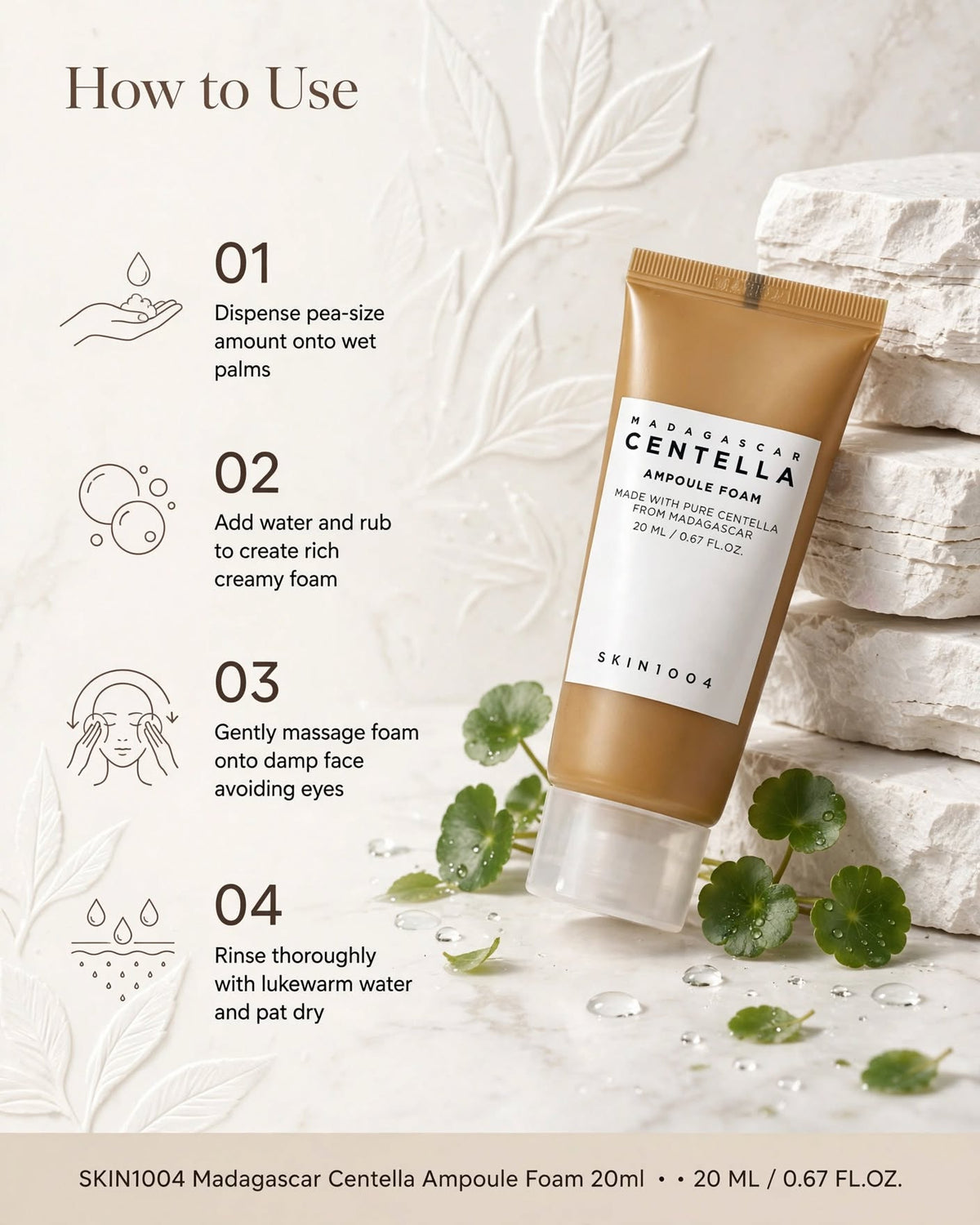SKIN1004 Madagascar Centella Ampoule Foam 20ml