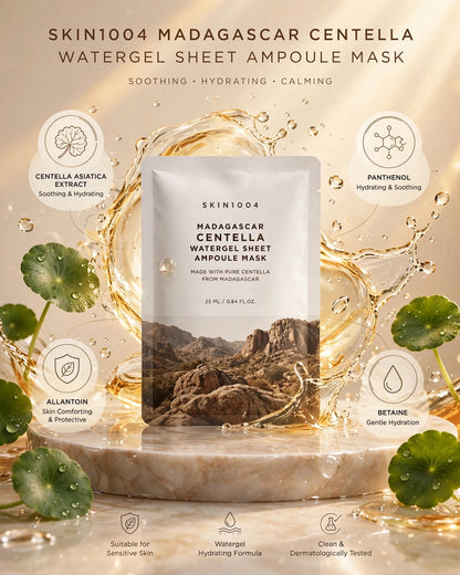 SKIN1004 Madagascar Centella Watergel Sheet Ampoule Mask