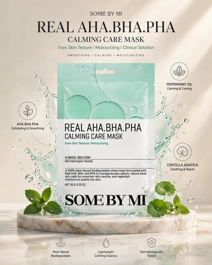 SOME BY MI Real AHA BHA PHA Calming Care Mask