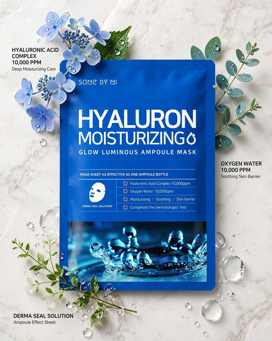SOME BY MI Hyaluron Moisturizing Glow Luminous Ampoule Mask