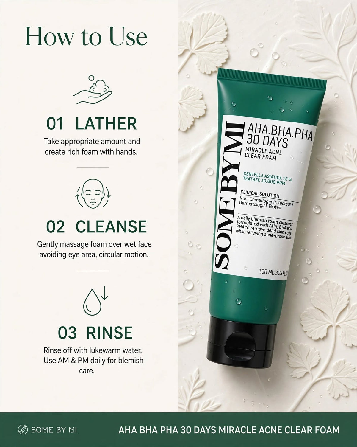 SOME BY MI AHA BHA PHA 30 Days Miracle Acne Clear Foam