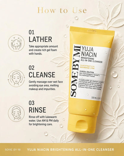 SOME BY MI Yuja Niacin Brightening All-In-One Cleanser