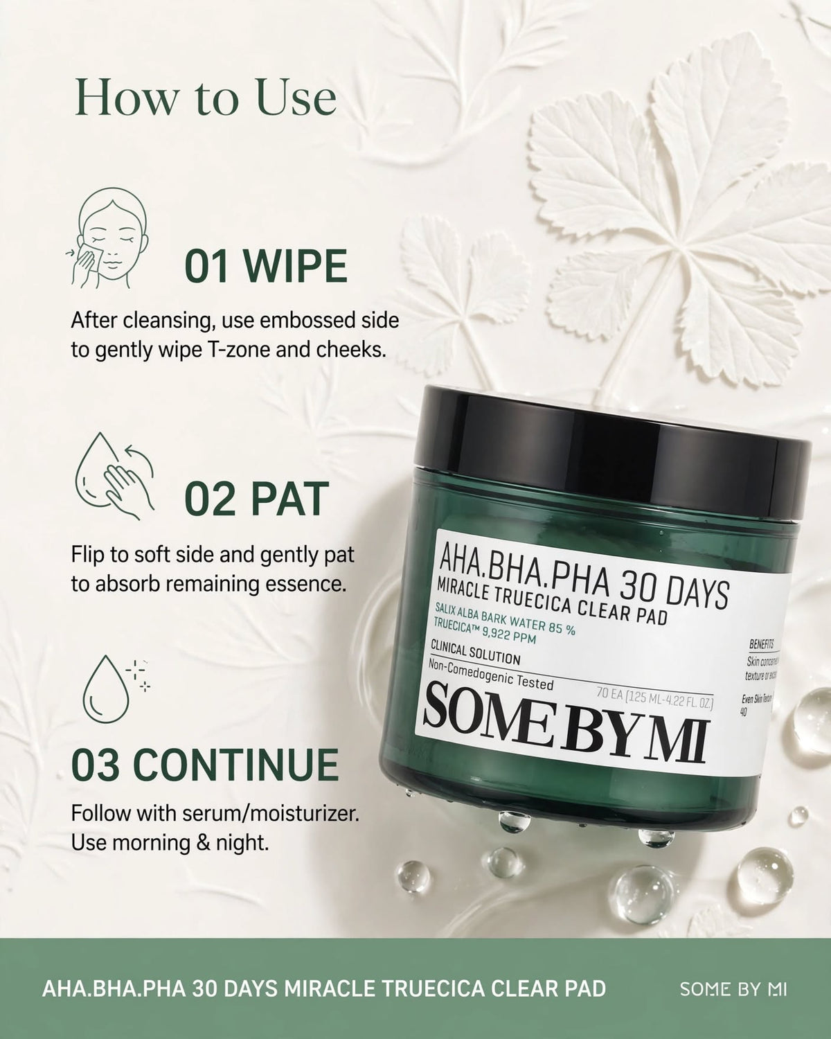 SOME BY MI AHA BHA PHA 30 Days Miracle Truecica Clear Pad
