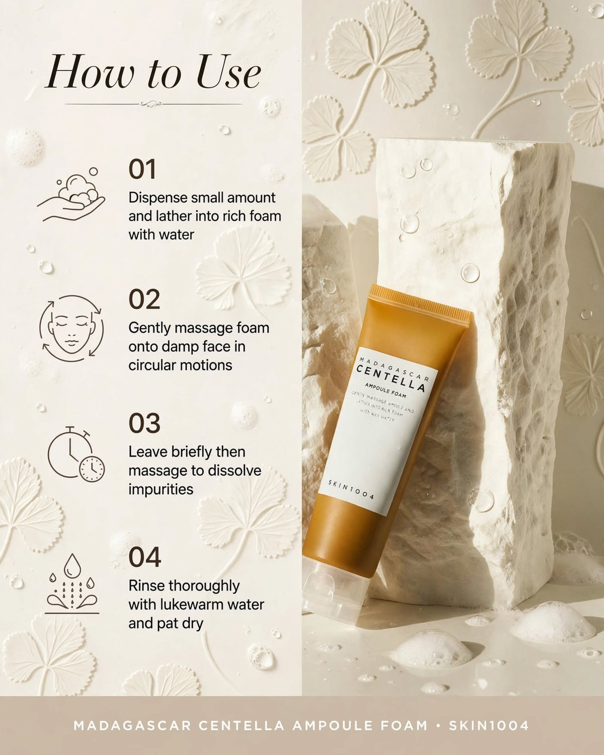 KIN1004 Madagascar Centella Ampoule Foam
