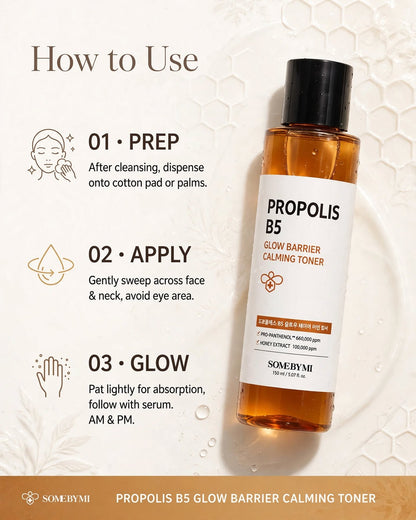 SOME BY MI Propolis B5 Glow Barrier Calming Toner
