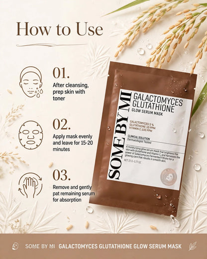 SOME BY MI Galactomyces Glutathione Glow Serum Mask