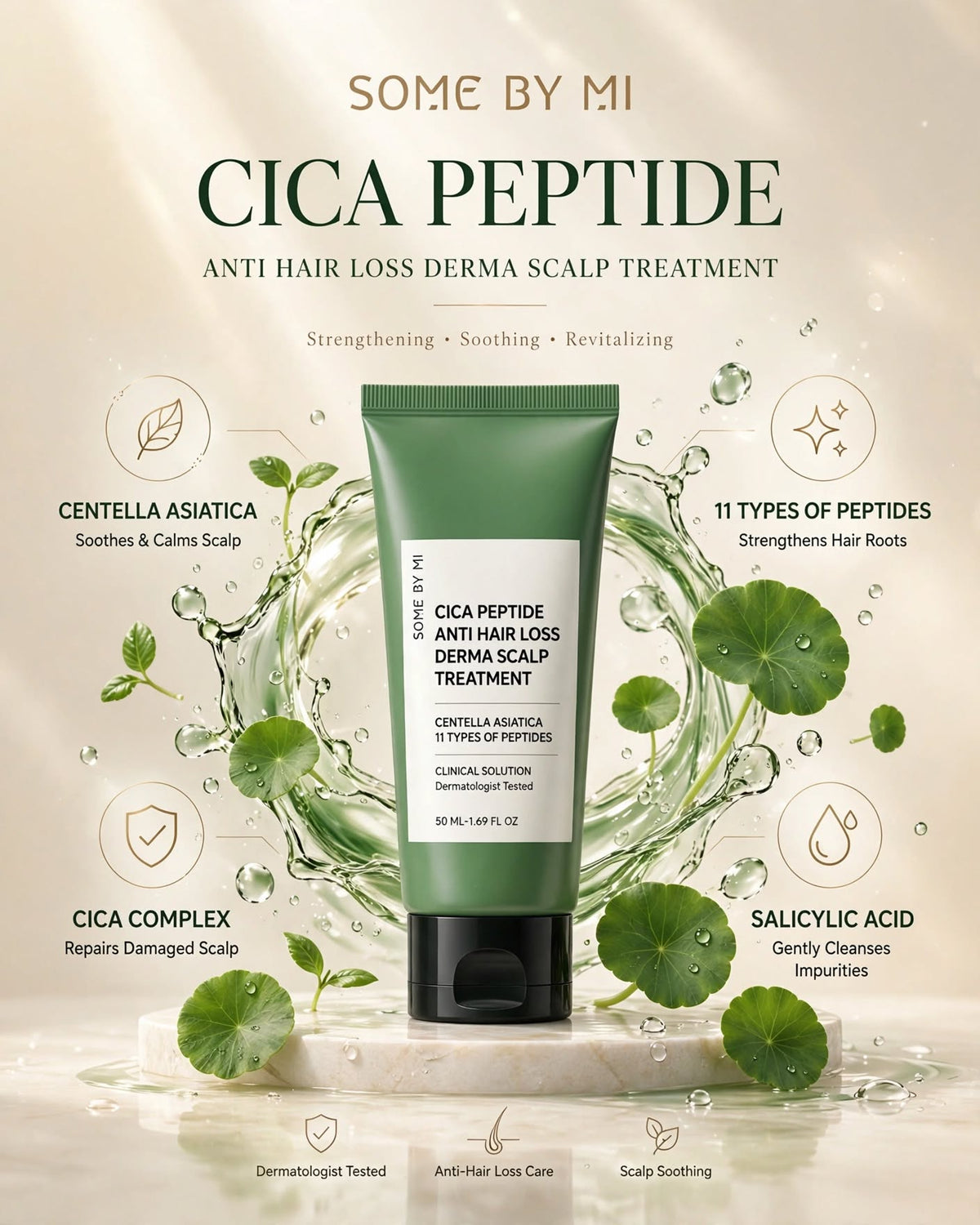 SOME BY MI Cica Peptide Anti Hair Loss Derma Scalp Treatment